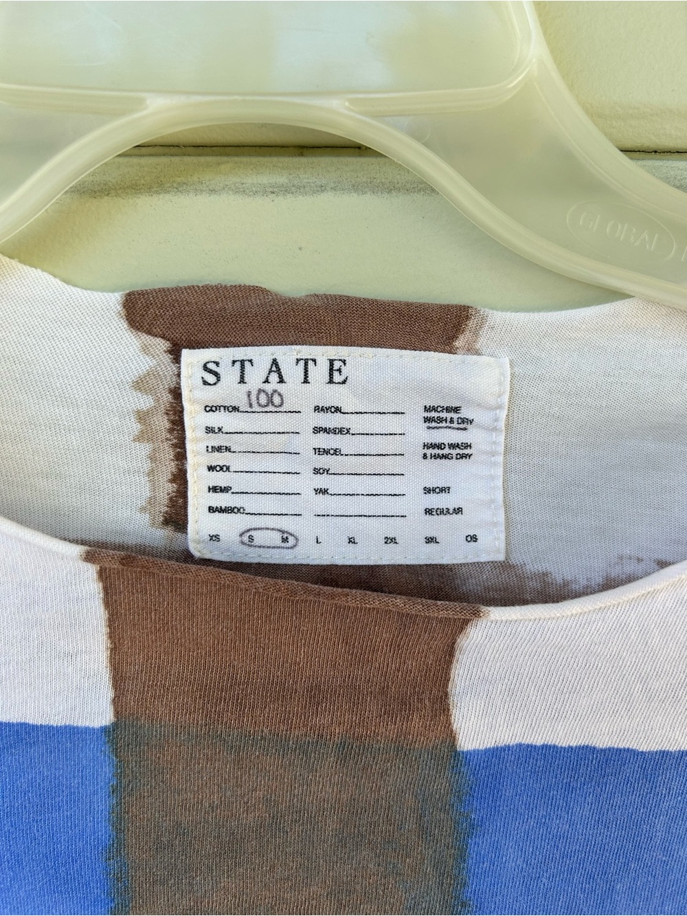 State the label painted tee S/M - Picture 3 of 3